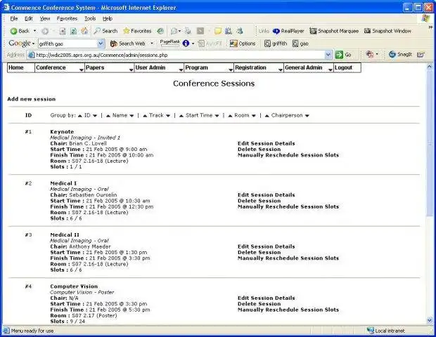 Mag-download ng web tool o web app Conference and Meeting Management System