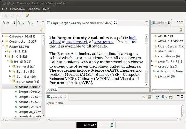 Download web tool or web app ConquestExplorer