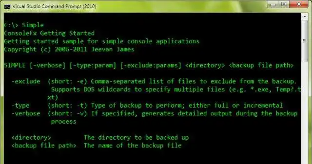 Завантажте веб-інструмент або веб-програму ConsoleFx Commandline Processing Library