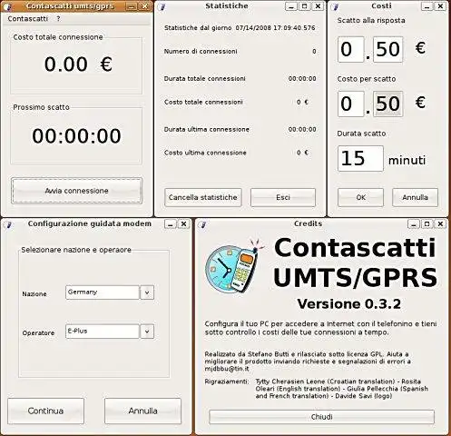 הורד את כלי האינטרנט או אפליקציית האינטרנט Contascatti UMTS/GPRS