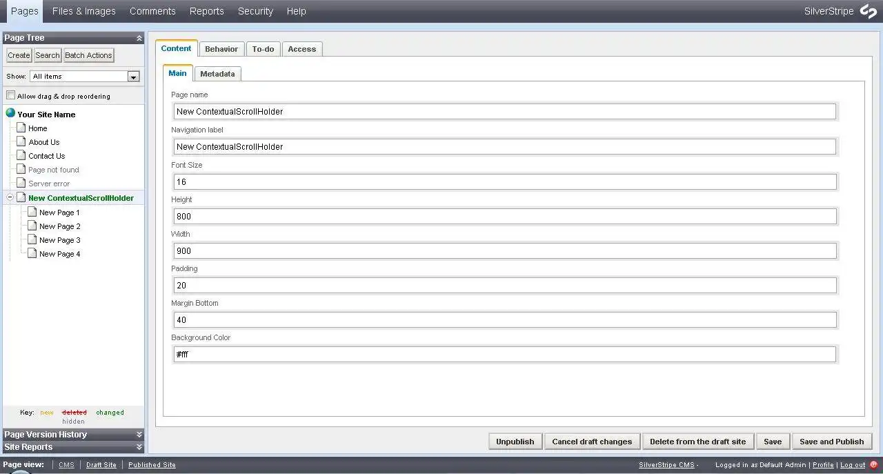 ดาวน์โหลดเครื่องมือเว็บหรือเว็บแอป Contextual Scrolling Silverstripe Module