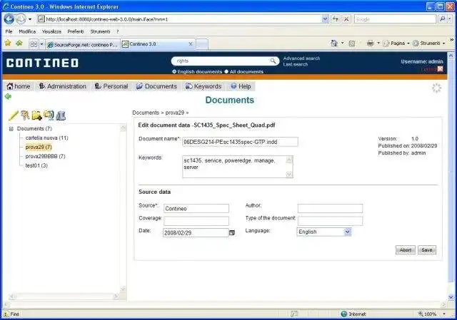 Download web tool or web app Contineo