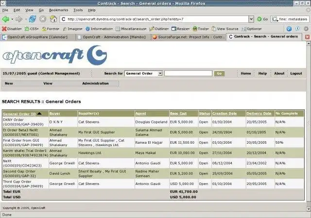 Download web tool or web app Contrack Order Management