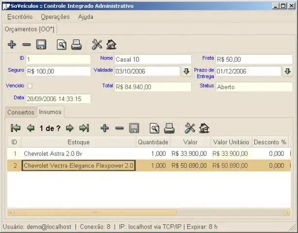 Download web tool or web app Controle Integrado Administrativo - ERP