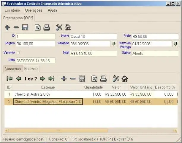 Scarica lo strumento web o l'app web Controle Integrado Administrativo - ERP