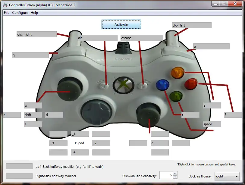 Download web tool or web app ControllerToKeys to run in Linux online