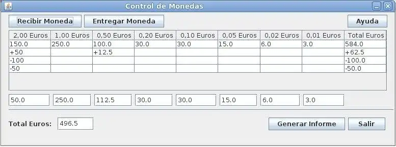 Download web tool or web app Control Monedas