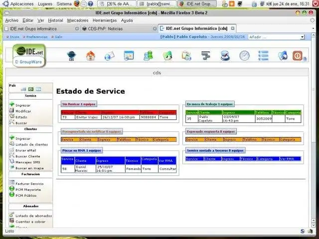 Muat turun alat web atau aplikasi web Control y gestion de Servicio tecnico