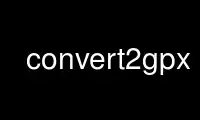 Run convert2gpx in OnWorks free hosting provider over Ubuntu Online, Fedora Online, Windows online emulator or MAC OS online emulator