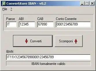 Download web tool or web app Convertitore IBAN