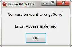 Download web tool or web app Convert MT to OFX