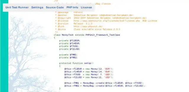 ดาวน์โหลดเครื่องมือเว็บหรือเว็บแอป Cool OO Library สำหรับ PHP รวมถึง การทดสอบหน่วย