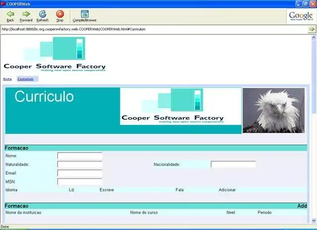 Scarica lo strumento web o l'app web Cooper Web Software Factory