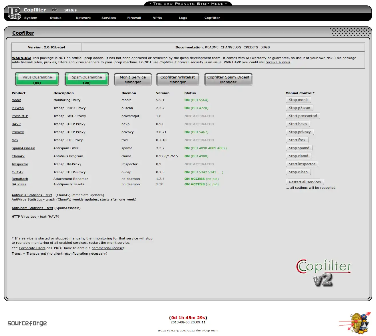 Download web tool or web app Copfilter