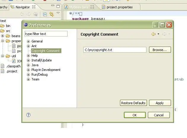 Download web tool or web app Copyright comment plugin