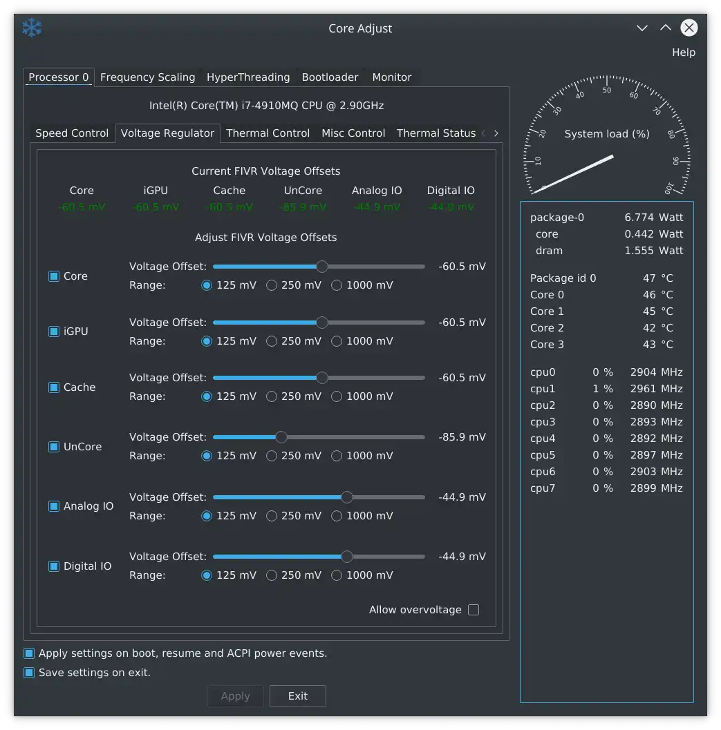Download web tool or web app Core Adjust