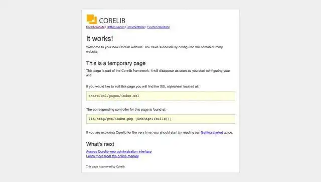 Mag-download ng web tool o web app na Corelib