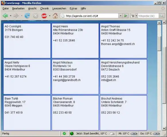 Laden Sie das Webtool oder die Web-App CoreTable herunter