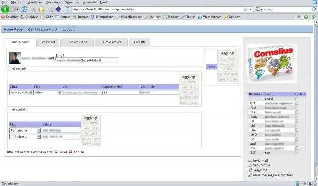Download web tool or web app Cornelius Project Management
