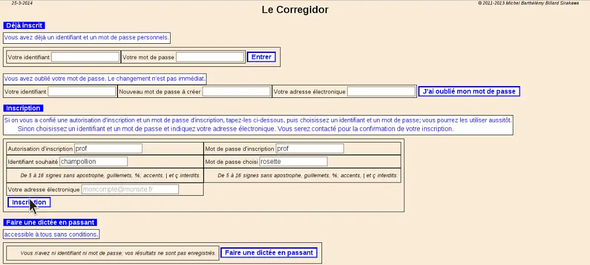Download web tool or web app CORREGIDOR