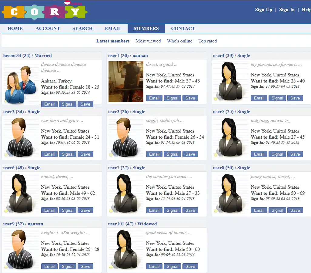 Descargar la herramienta web o la aplicación web Cory Dating script