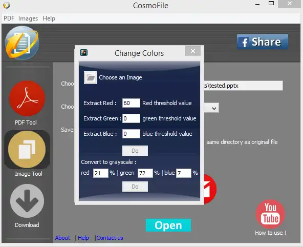 Download web tool or web app CosmoFile