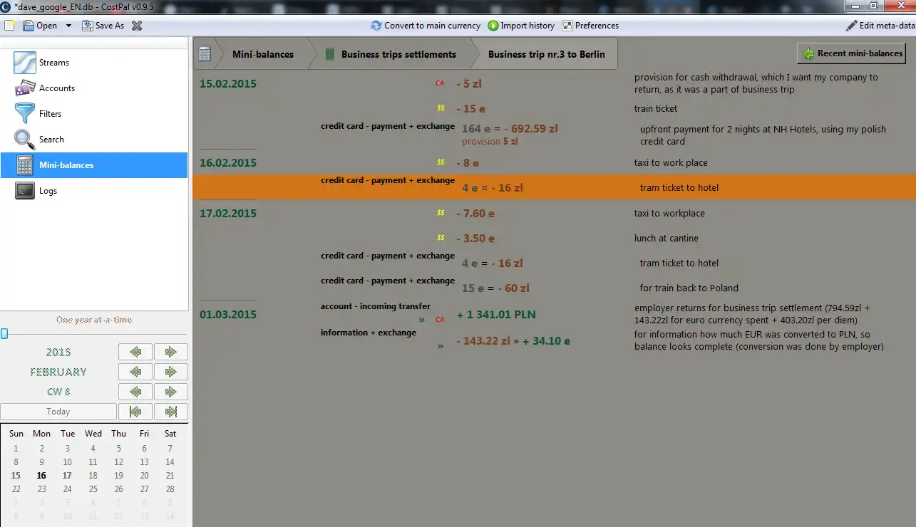 Descargue la herramienta web o la aplicación web CostPal