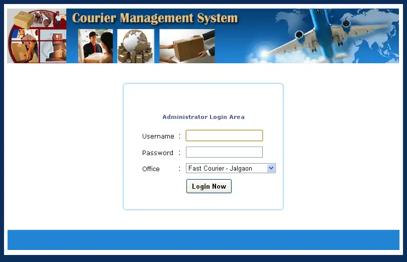 Descargue la herramienta web o la aplicación web Courier Management System