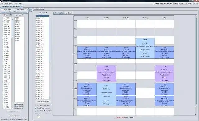 Download web tool or web app Course Scheduler