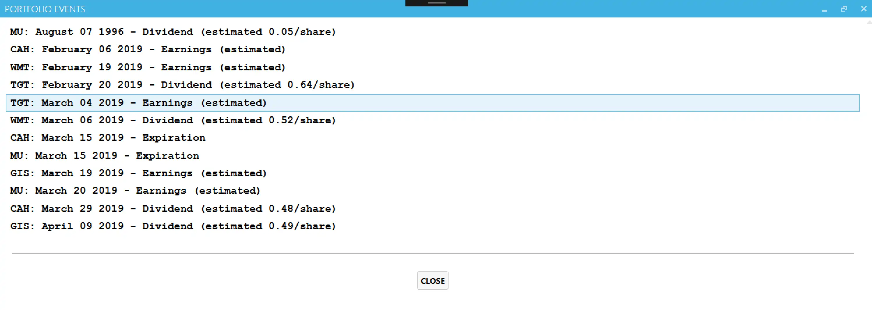 Download web tool or web app Covered Call Portfolio