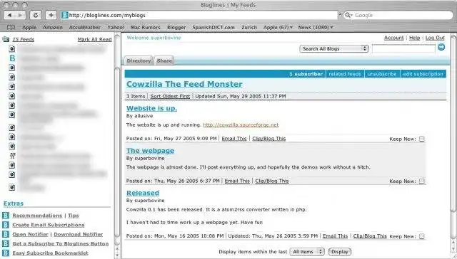 הורד את כלי האינטרנט או אפליקציית האינטרנט Cowzilla The Feed Monster