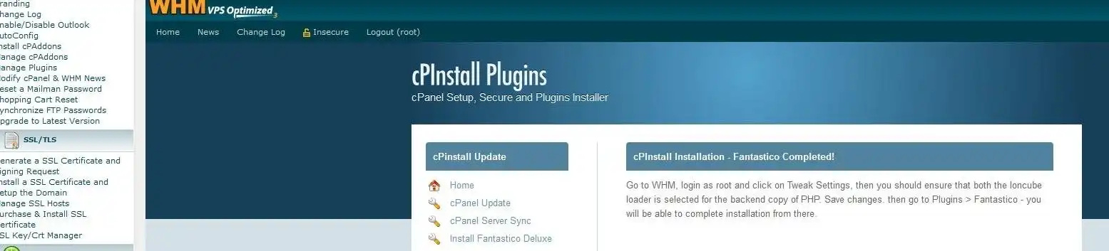 Download web tool or web app cPanel Setup, Secure and Plugins