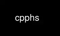 Запуск cpphs в бесплатном хостинг-провайдере OnWorks через Ubuntu Online, Fedora Online, онлайн-эмулятор Windows или онлайн-эмулятор MAC OS