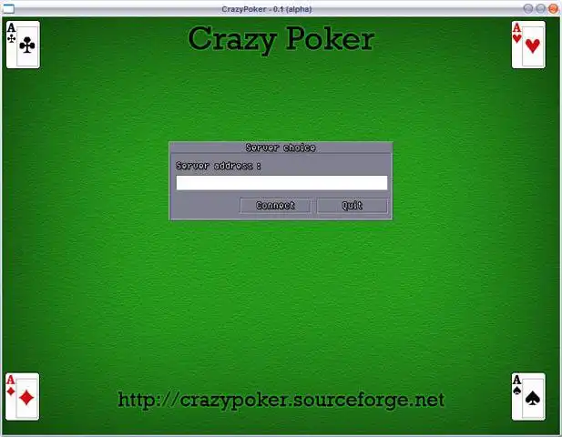 Pobierz narzędzie internetowe lub aplikację internetową CrazyPoker, aby działać w systemie Linux online