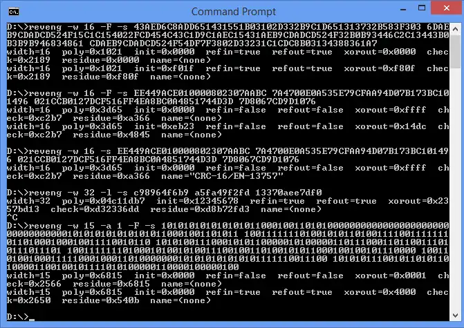 Download web tool or web app CRC RevEng to run in Windows online over Linux online