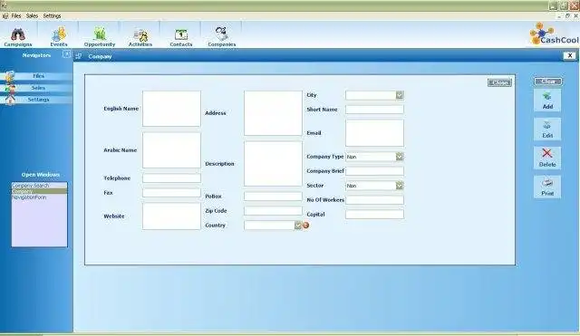 Download web tool or web app CRM.NET