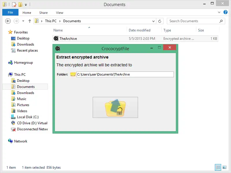 Laden Sie das Web-Tool oder die Web-App CrococryptFile . herunter