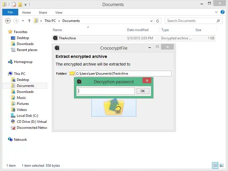 Laden Sie das Web-Tool oder die Web-App CrococryptFile . herunter