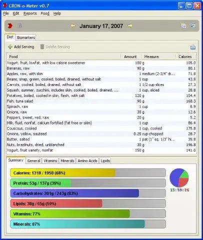 Download web tool or web app CRONOMETER