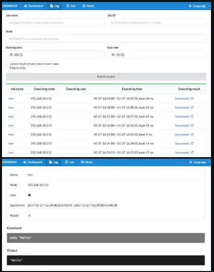 Scarica lo strumento web o l'app web cronsun