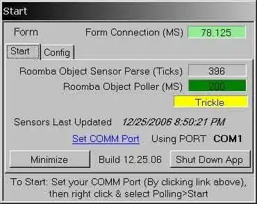 Unduh alat web atau aplikasi web C# RoombaSCI Framework