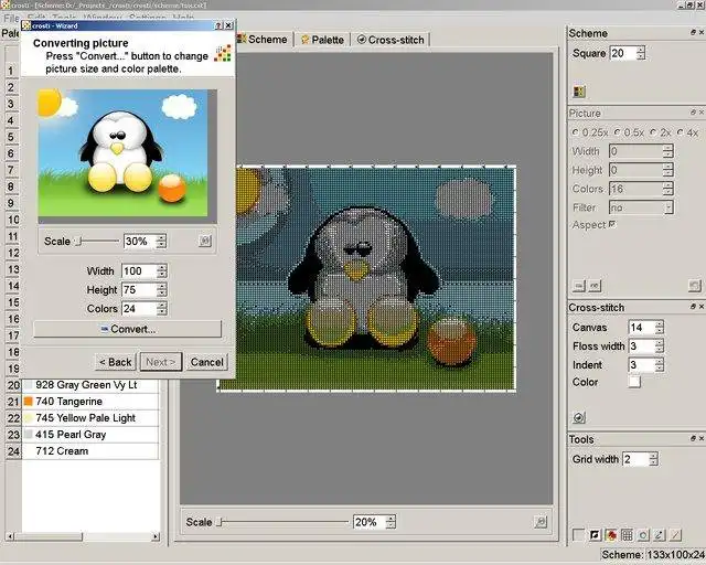 Завантажте веб-інструмент або веб-програму crosti для роботи в Linux онлайн
