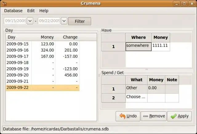 Загрузите веб-инструмент или веб-приложение Crumena
