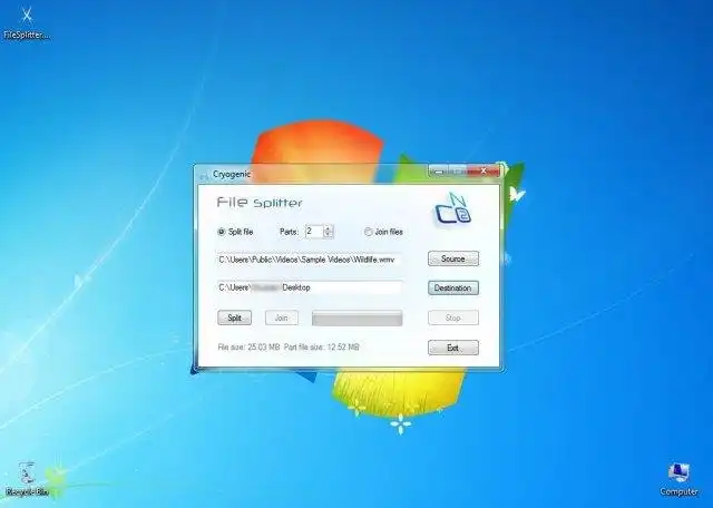 Download web tool or web app Cryogenic FileSplitter
