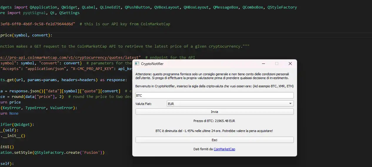Download web tool or web app CryptoNotifier
