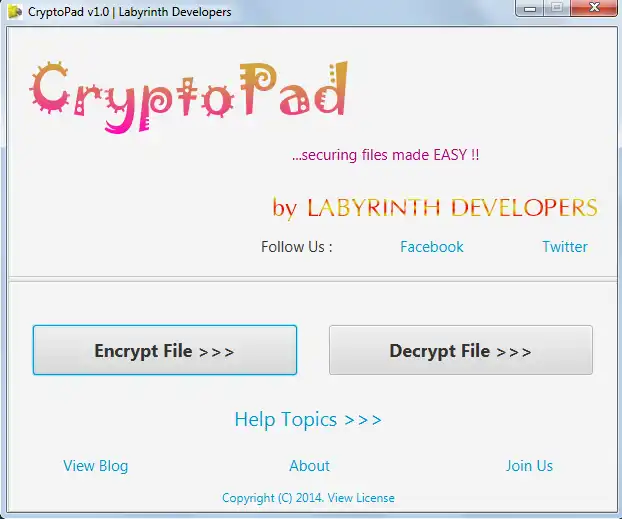 Download web tool or web app CryptoPad v1.0
