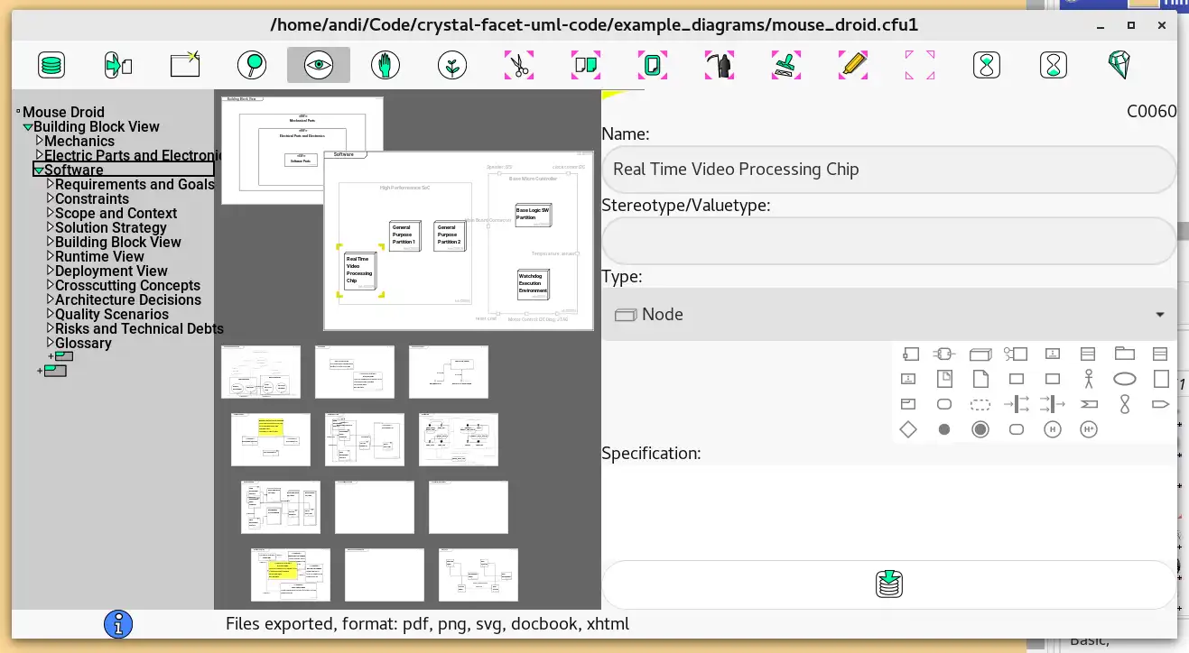 WebツールまたはWebアプリCrystal-facet-umlをダウンロードする