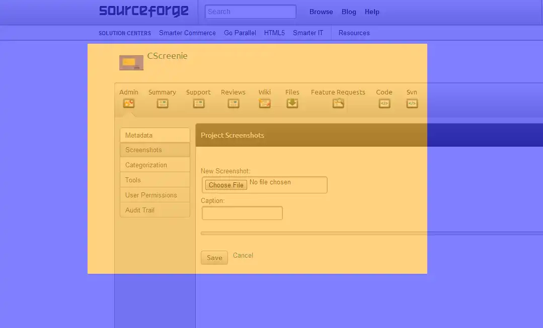 Download web tool or web app CScreenie