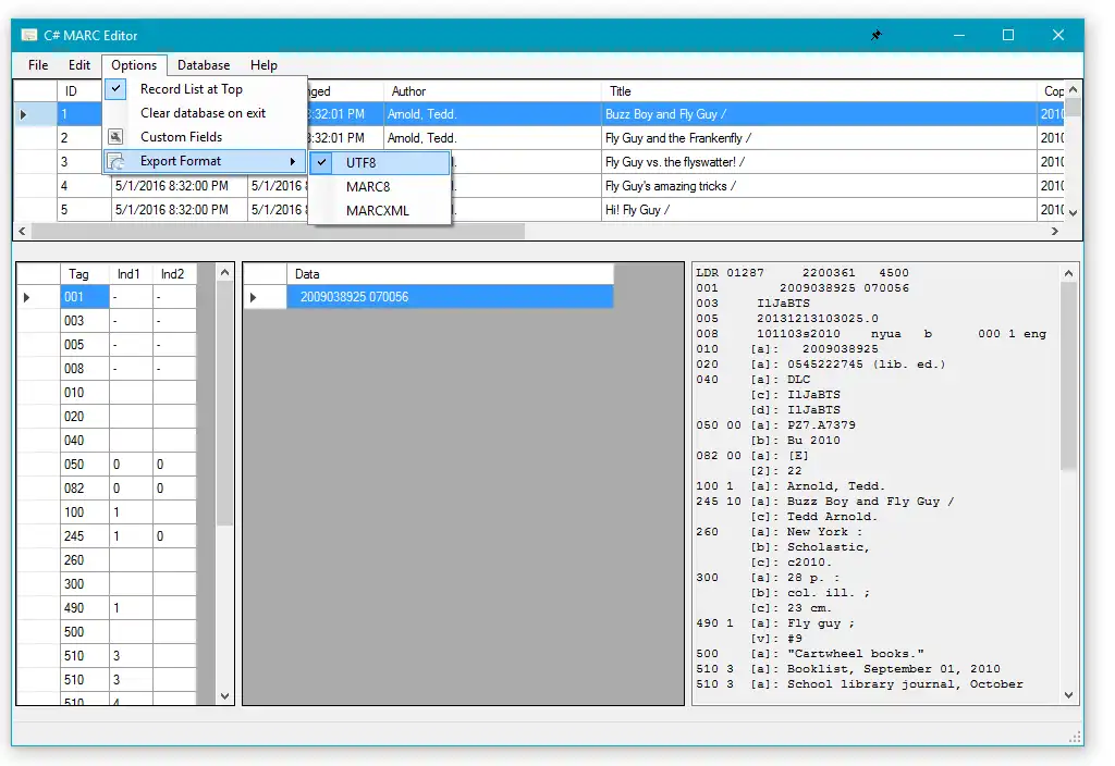 Download webtool of webapp CSharp MARC