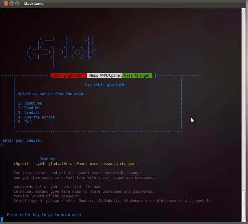 Download web tool or web app cSploit
